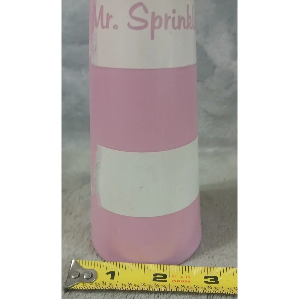 Vintage 1950s Pink Mr Sprinkle Plastic Laundry Bottle Mid Century Kitsch Ironing